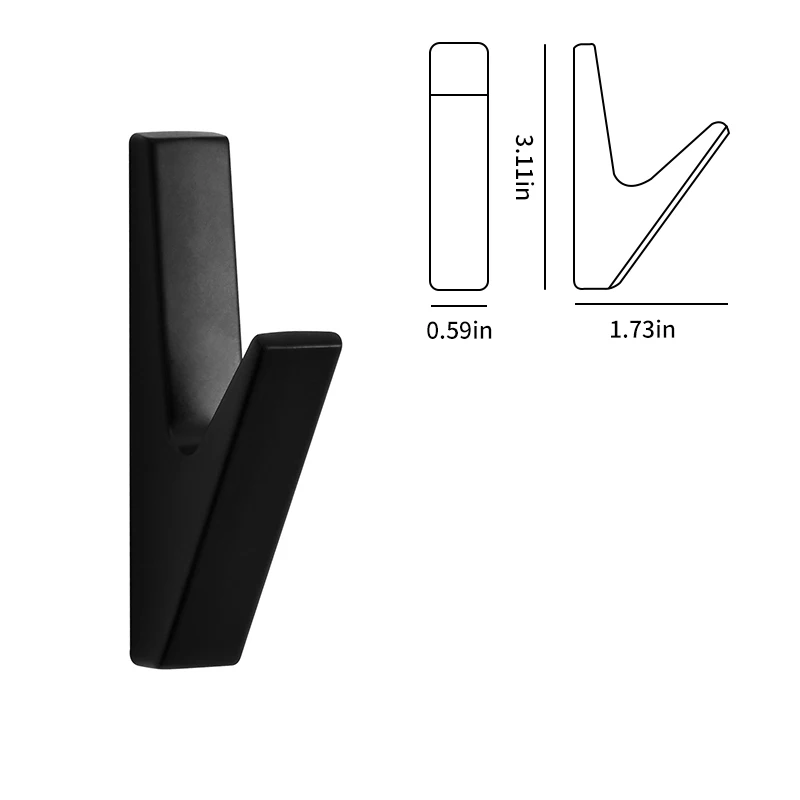 5Pcs/10pcs Matte Wall Hooks Bathroom Accessories Coat Hooks Towel Hook for Ke