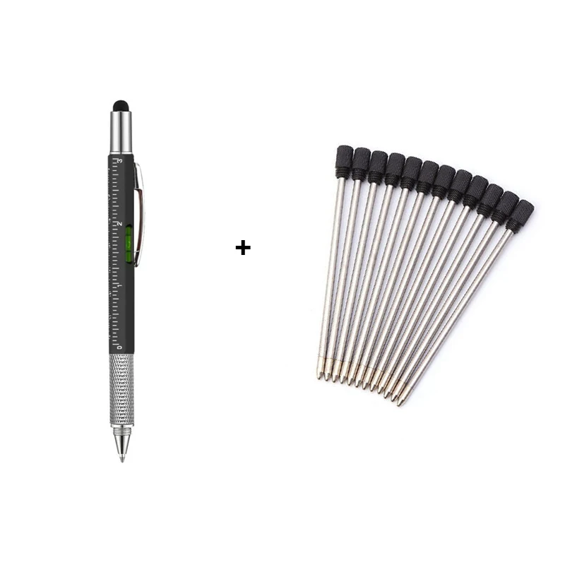 7 in1 Multifunction Ballpoint Pen with Modern Handheld Tool Measure Technical - Foto 13 di 29