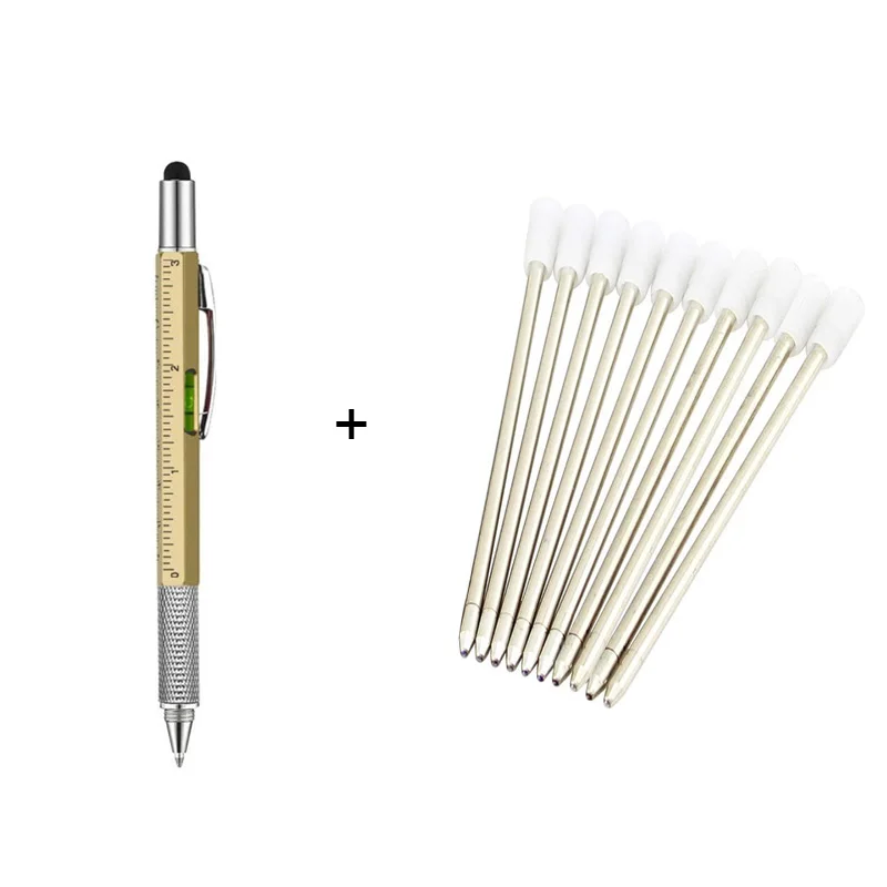 7 in1 Multifunction Ballpoint Pen with Modern Handheld Tool Measure Technical - Foto 14 di 29