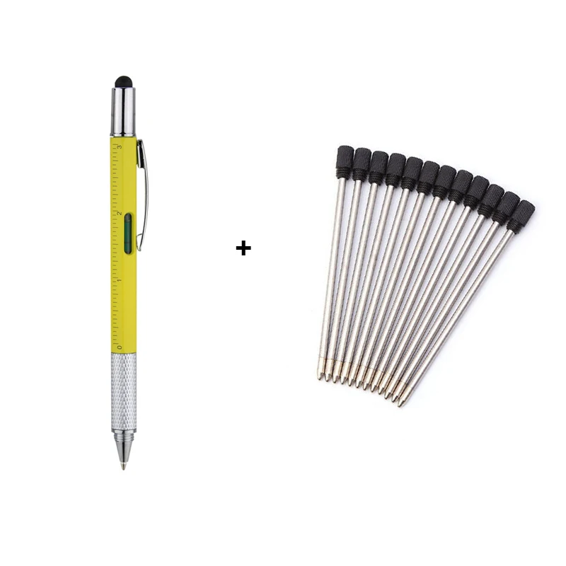 7 in1 Multifunction Ballpoint Pen with Modern Handheld Tool Measure Technical - Foto 25 di 29