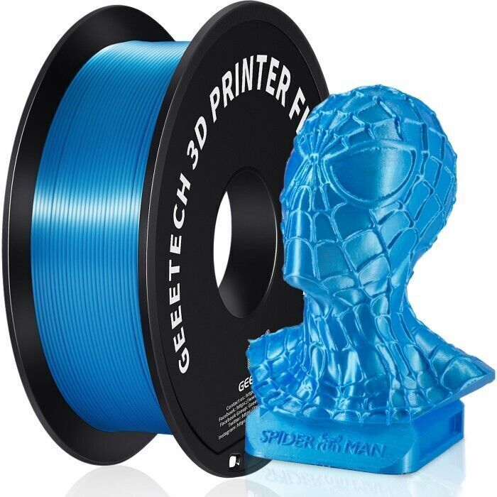 1KG/Roll Geeetech Filament Silky PLA 1.75mm Shiny Glossy 3D Printer Filament US