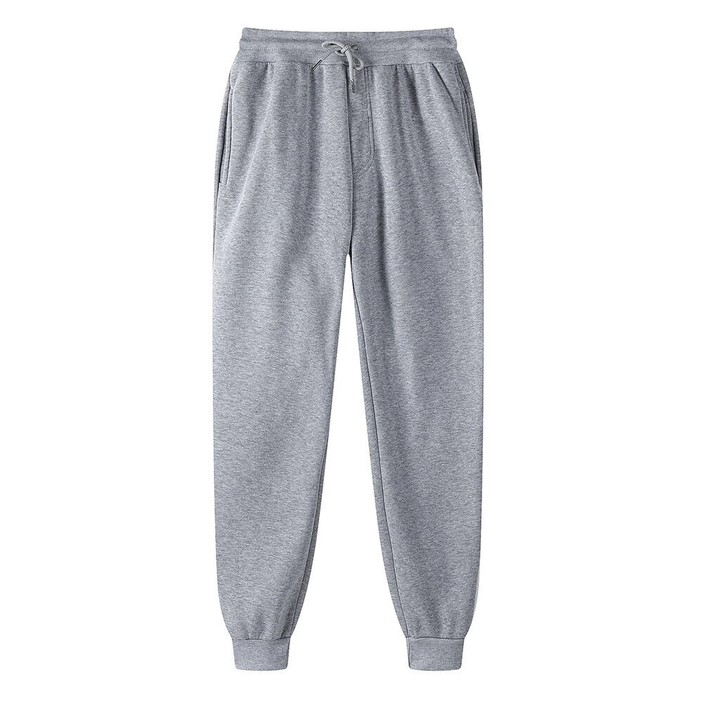 Mans Jogging Bottoms Trousers Casual Gym Sweatpants Pockets Joggers Sport Pants