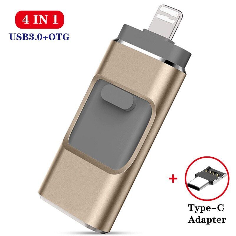 2TB 1TB 4in1 USB3.0 Flash Drive Memory Pen Stick OTG Type-c Fr iPhone Android PC - Afbeelding 13 van 20