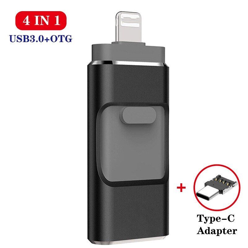 2TB 1TB 4in1 USB3.0 Flash Drive Memory Pen Stick OTG Type-c Fr iPhone Android PC - Afbeelding 14 van 20