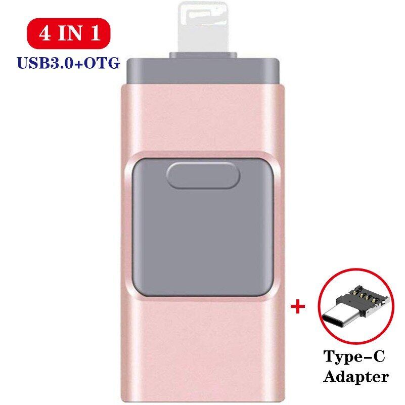 2TB 1TB 4in1 USB3.0 Flash Drive Memory Pen Stick OTG Type-c Fr iPhone Android PC - Afbeelding 15 van 20