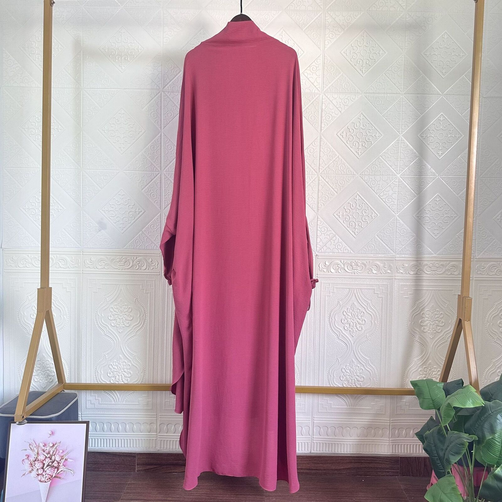 Muslim Women Full Cover Abaya Long Robes Burka Niqab Islamic Kaftan Dresses Gown - Picture 28 of 28