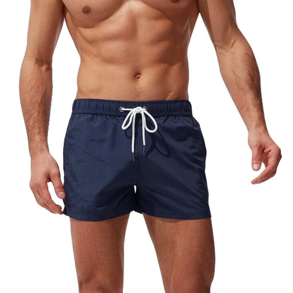 Men's Shorts Swim Trunks Summer Swimwear Beach Boxer Swimming Short Swim Pants