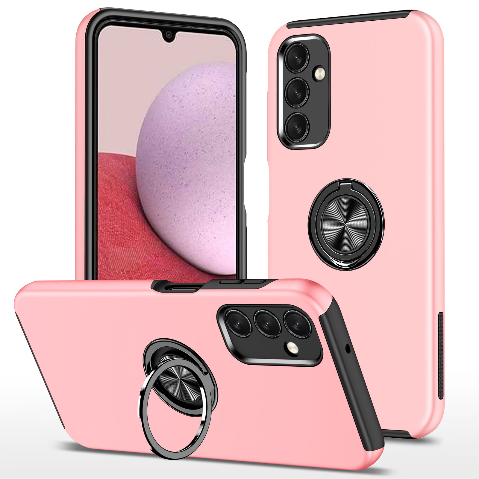 Funda de teléfono con soporte de anillo magnético para Samsung Galaxy A54 A53 A34 A24 A23 A15 A14 - Imagen 24 de 28