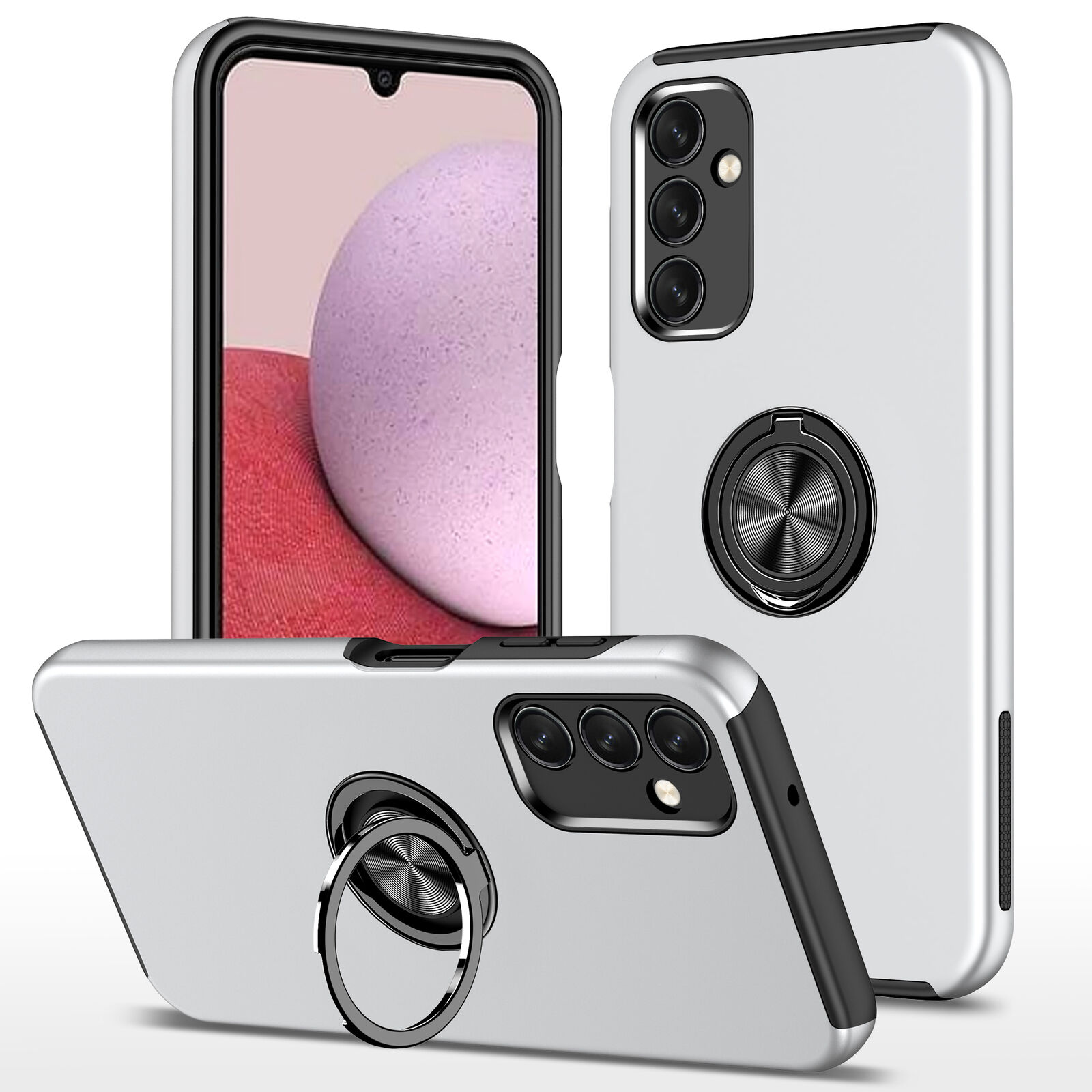 Funda de teléfono con soporte de anillo magnético para Samsung Galaxy A54 A53 A34 A24 A23 A15 A14 - Imagen 25 de 28