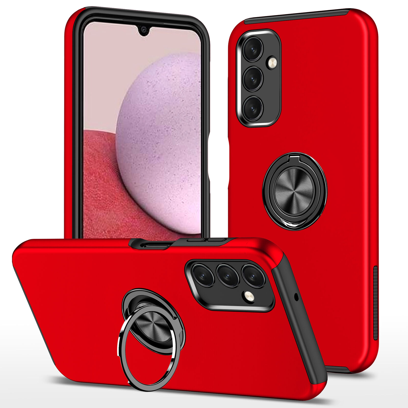 Funda de teléfono con soporte de anillo magnético para Samsung Galaxy A54 A53 A34 A24 A23 A15 A14 - Imagen 27 de 28