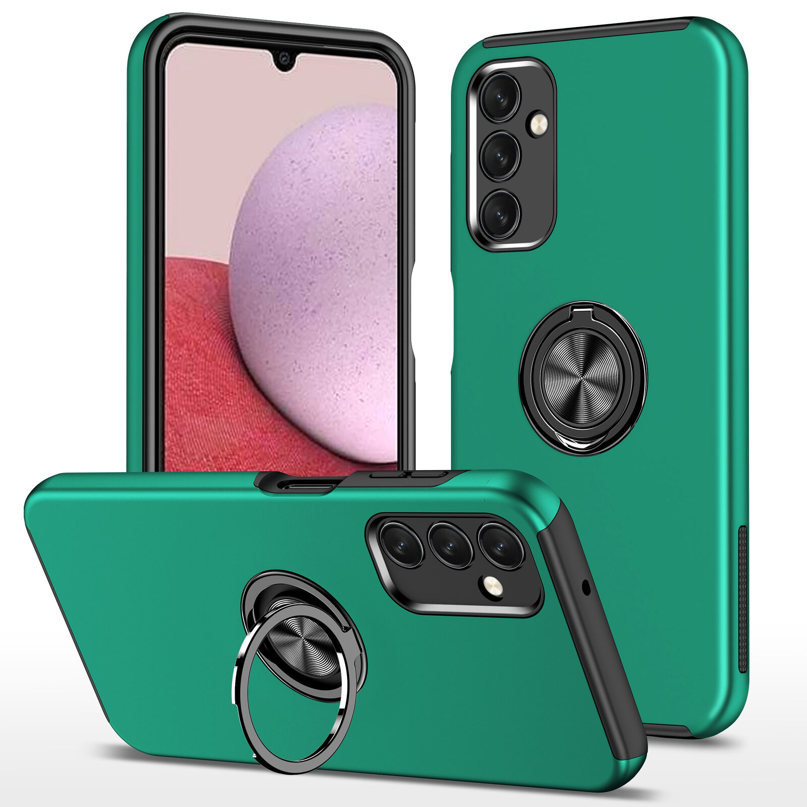 Funda de teléfono con soporte de anillo magnético para Samsung Galaxy A54 A53 A34 A24 A23 A15 A14 - Imagen 26 de 28