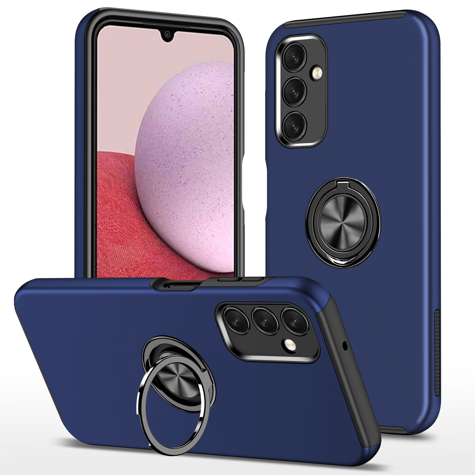 Funda de teléfono con soporte de anillo magnético para Samsung Galaxy A54 A53 A34 A24 A23 A15 A14 - Imagen 23 de 28