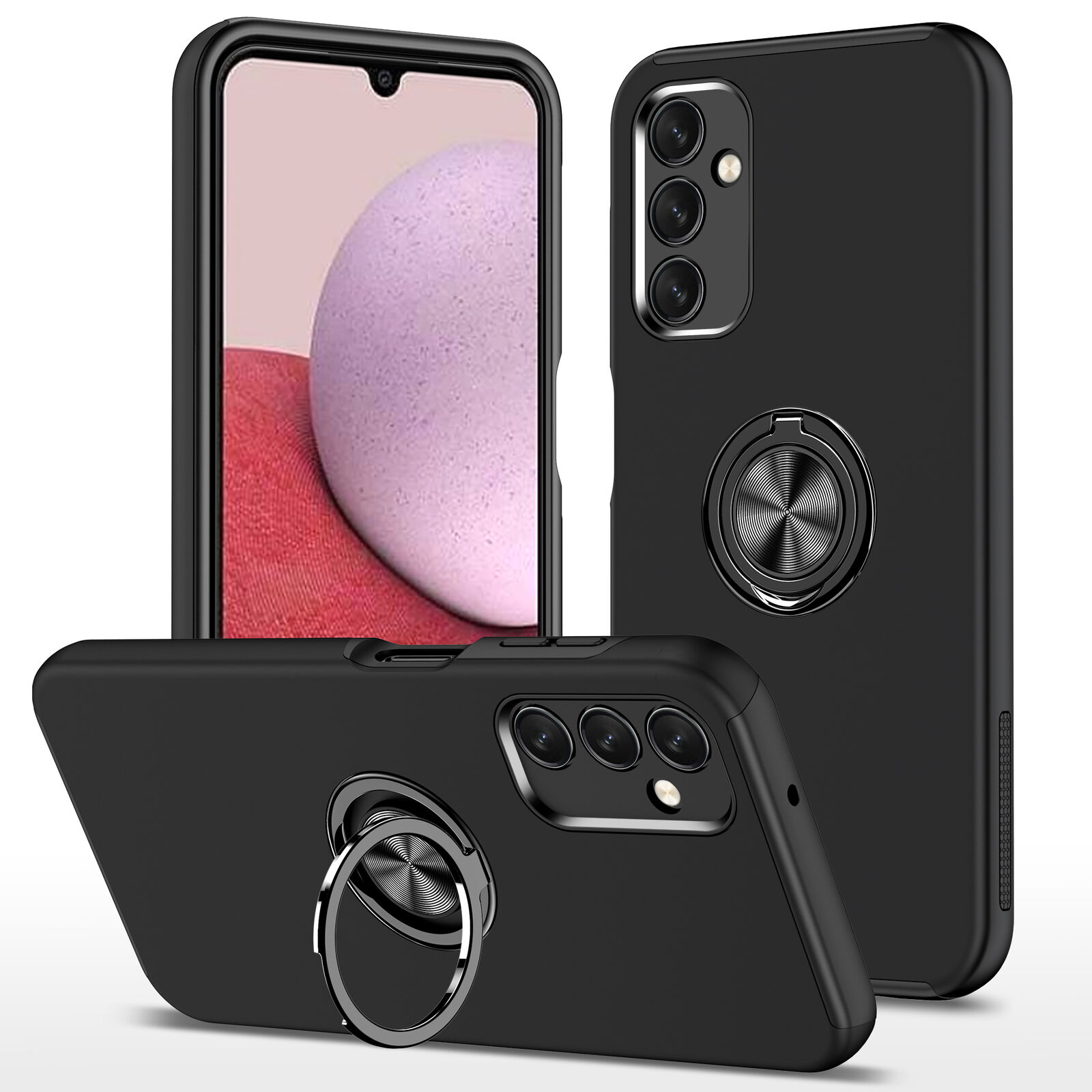 Funda de teléfono con soporte de anillo magnético para Samsung Galaxy A54 A53 A34 A24 A23 A15 A14 - Imagen 22 de 28