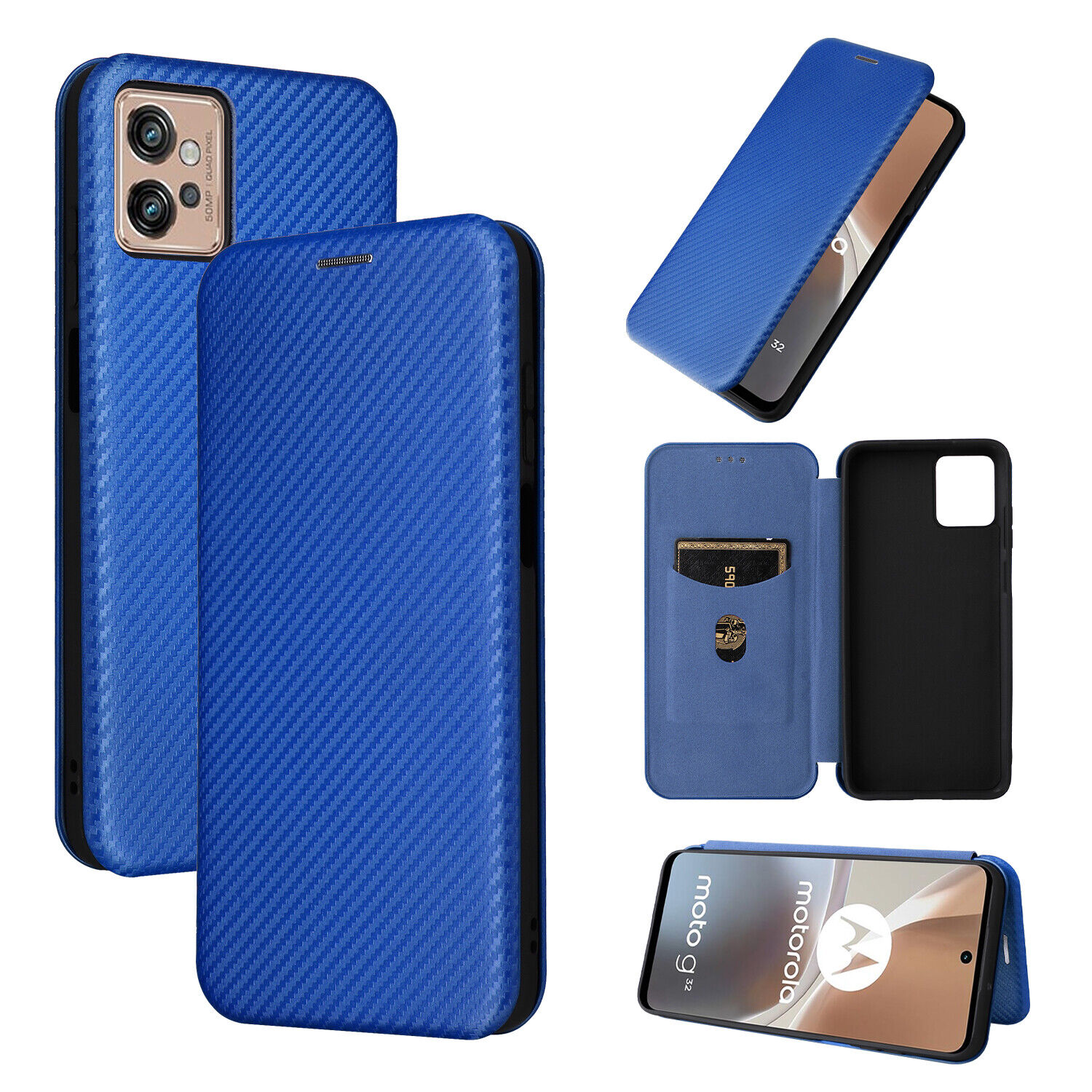 Funda tipo billetera de cuero con soporte de fibra de carbono para teléfono ONEPLUS 8/7/6/5T cubierta de piel - Imagen 25 de 29