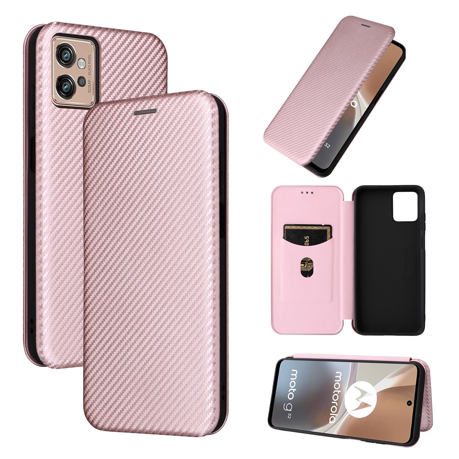 Funda tipo billetera de cuero con soporte de fibra de carbono para teléfono ONEPLUS 8/7/6/5T cubierta de piel - Imagen 28 de 29