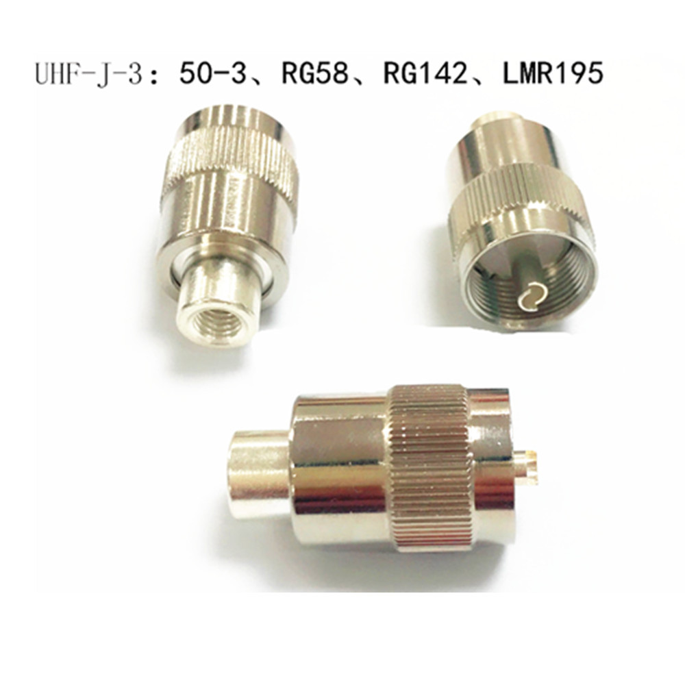 RF Coaxial Connector UHF PL259 male Plug Solder RG142 RG58 LMR195 LMR400 cable - Picture 4 of 6
