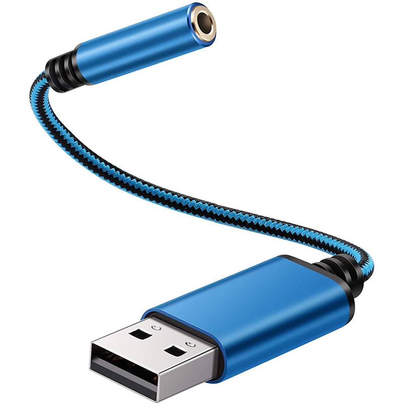 USB to 3.5mm Aux Audio Jack Cable Adapter Headphone For Laptop PC Mac PS4 PS5 - Picture 18 of 20