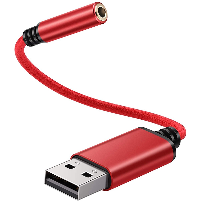 USB to 3.5mm Aux Audio Jack Cable Adapter Headphone For Laptop PC Mac PS4 PS5 - Picture 19 of 20