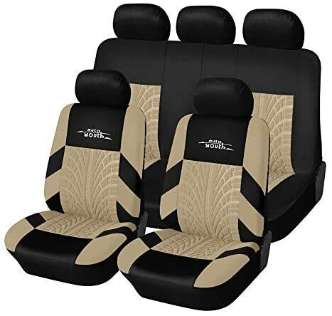 Autoyouth Car Seat Protective Cover Tire Tracks Car Seat Accessories