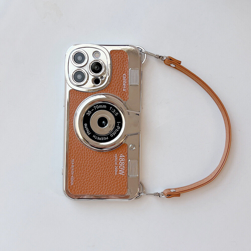 For iPhone 15 Pro Max 14 13 12 11 3D Vintage Camera Shockproof Girl Phone Case - Picture 25 of 31