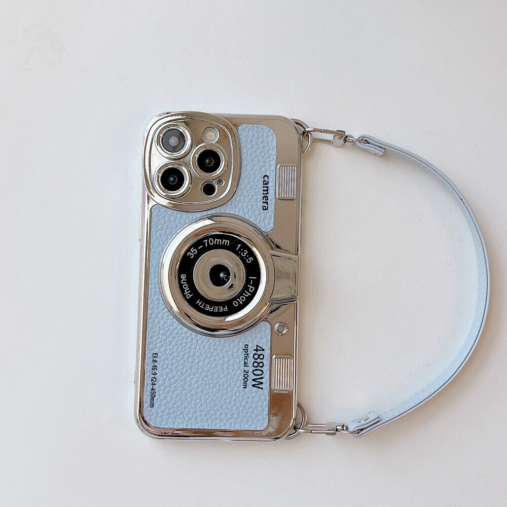 For iPhone 15 Pro Max 14 13 12 11 3D Vintage Camera Shockproof Girl Phone Case - Picture 26 of 31