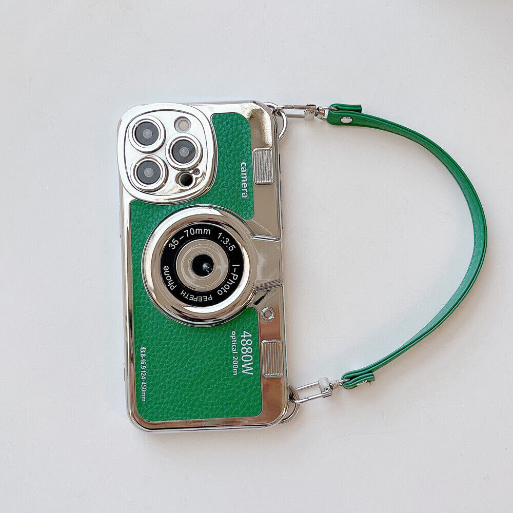 For iPhone 15 Pro Max 14 13 12 11 3D Vintage Camera Shockproof Girl Phone Case - Picture 27 of 31