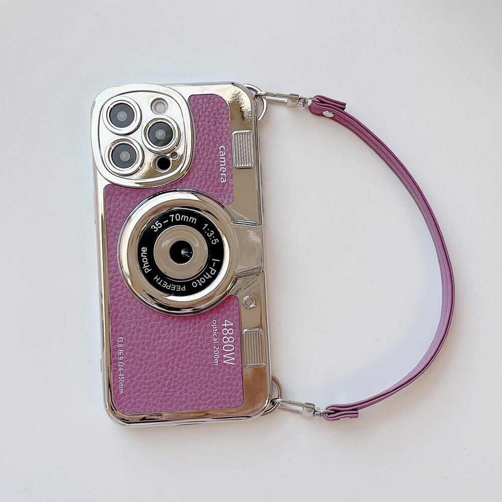 For iPhone 15 Pro Max 14 13 12 11 3D Vintage Camera Shockproof Girl Phone Case - Picture 28 of 31