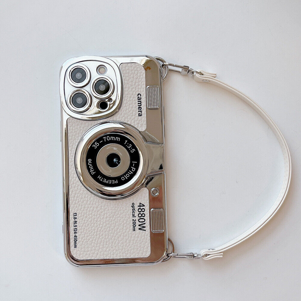 For iPhone 15 Pro Max 14 13 12 11 3D Vintage Camera Shockproof Girl Phone Case - Picture 30 of 31