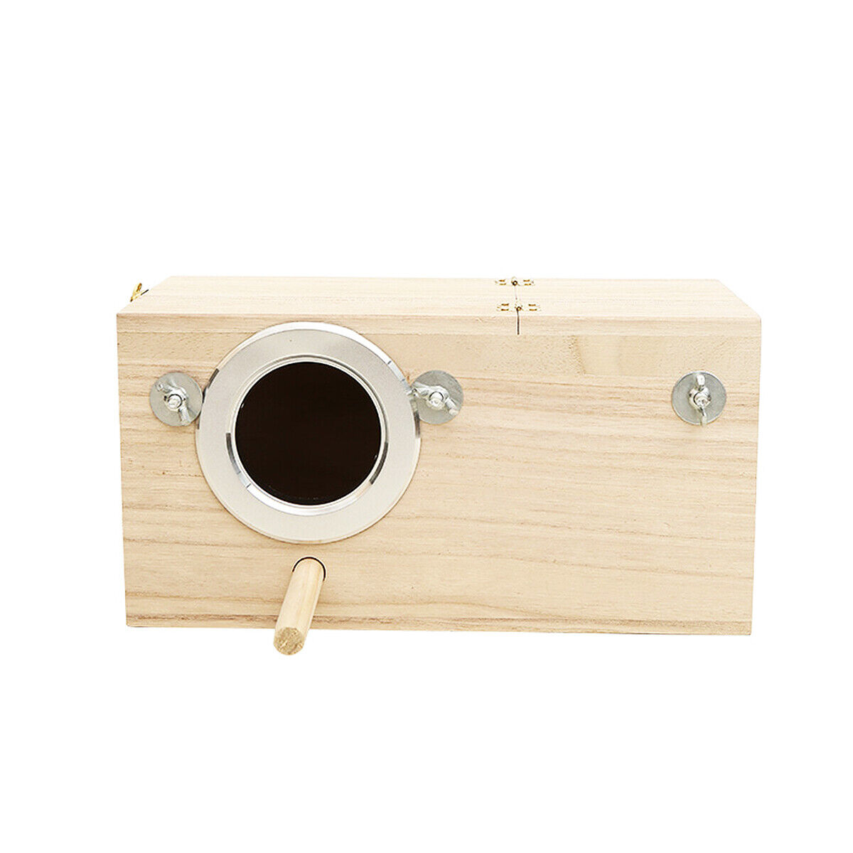 Wooden Nest Bird Breeding Box Parakeet Parrot Cockatiel Cage Nesting House S M L - Picture 16 of 16