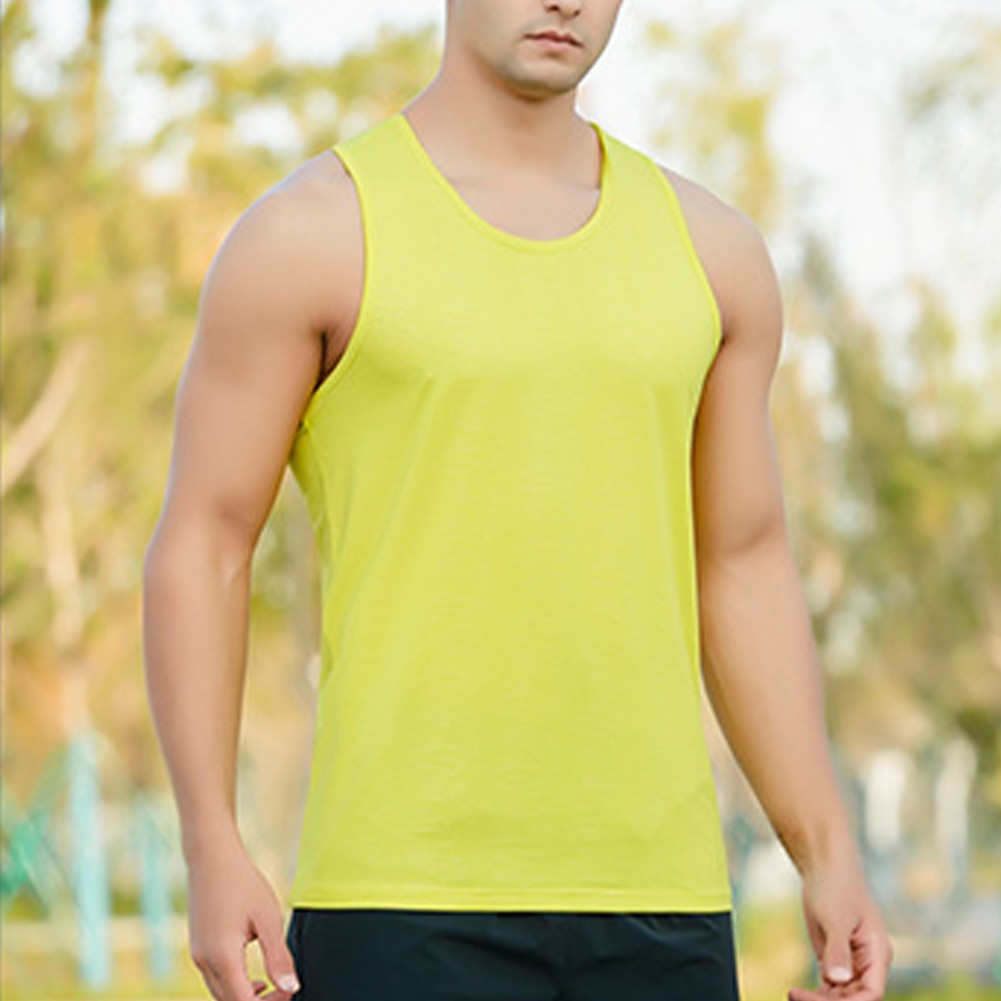 Cool and Active Vest Mens Sleeveless T Shirts Quick Dry Casual Gym Tank Tops