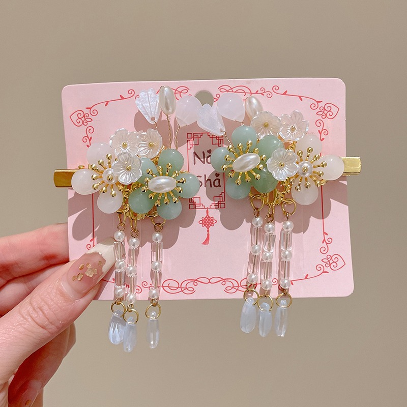 Hanfu Headwear Tassel Ancient Style Hair Clip Girl Chinese Style Hair Accessory - Picture 26 of 52