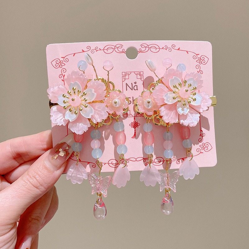 Hanfu Headwear Tassel Ancient Style Hair Clip Girl Chinese Style Hair Accessory - Picture 28 of 52