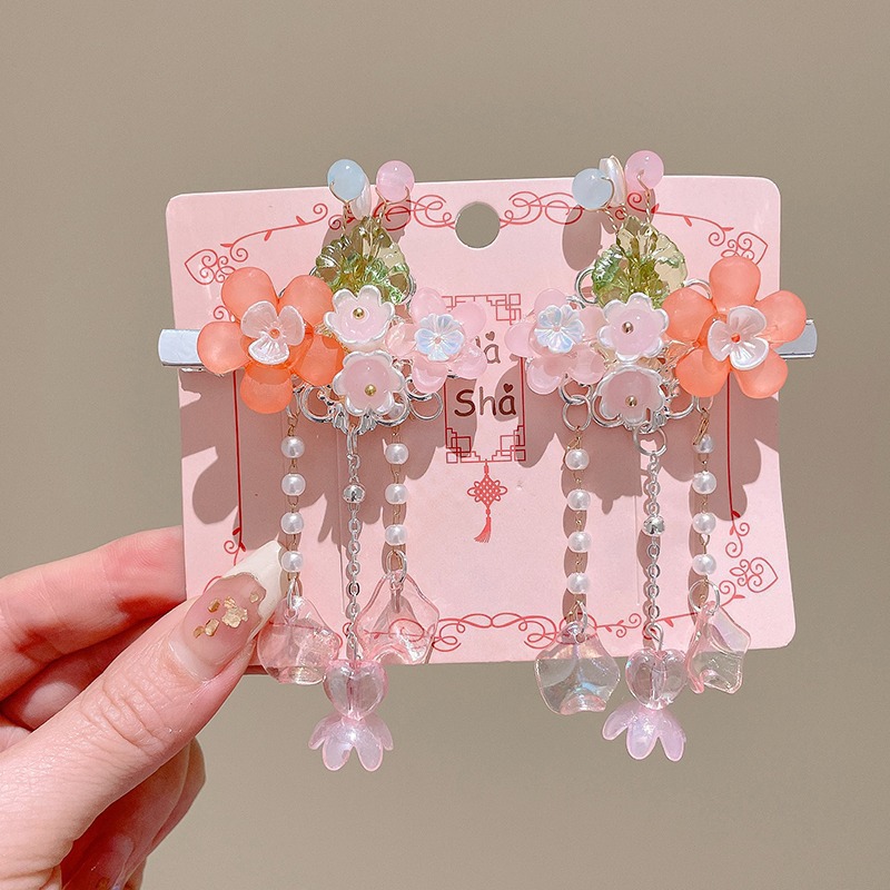 Hanfu Headwear Tassel Ancient Style Hair Clip Girl Chinese Style Hair Accessory - Picture 33 of 52