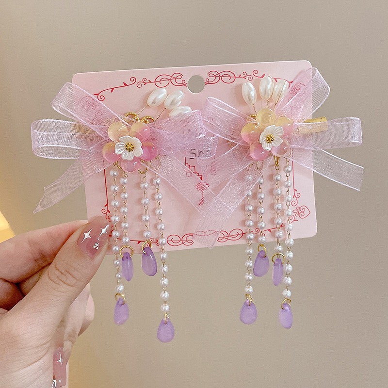 Hanfu Headwear Tassel Ancient Style Hair Clip Girl Chinese Style Hair Accessory - Picture 40 of 52