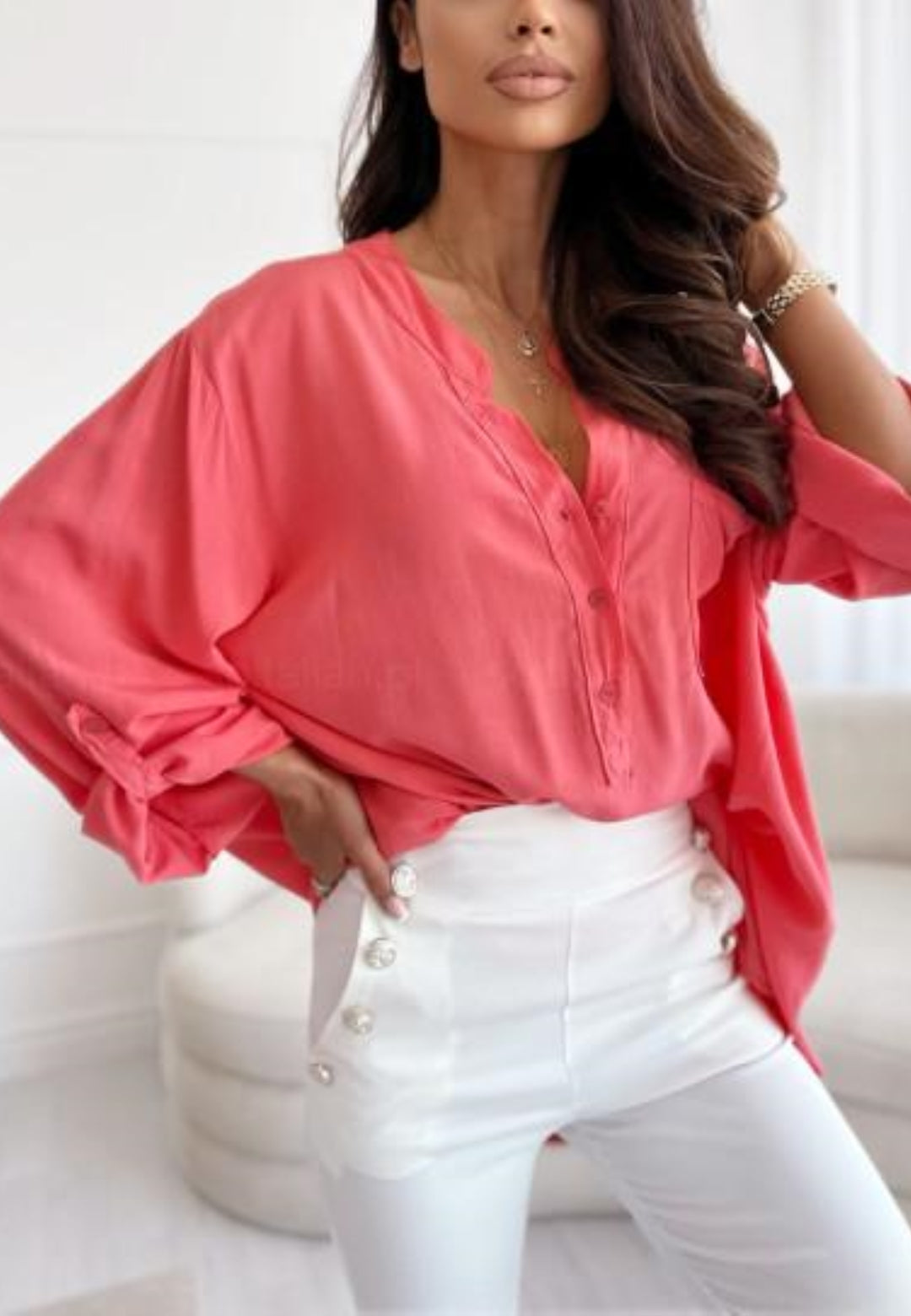 Roll Tab Button Down Shirt - Picture 13 of 13