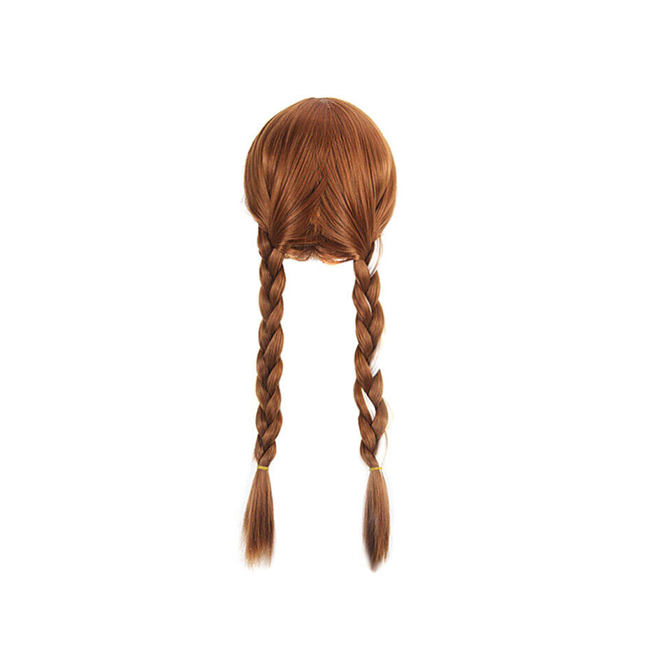 Kids Girls Anna Elsa Princess Costume Party Cosplay Fancy Dress Wig Hoodie Cape - Picture 29 of 34
