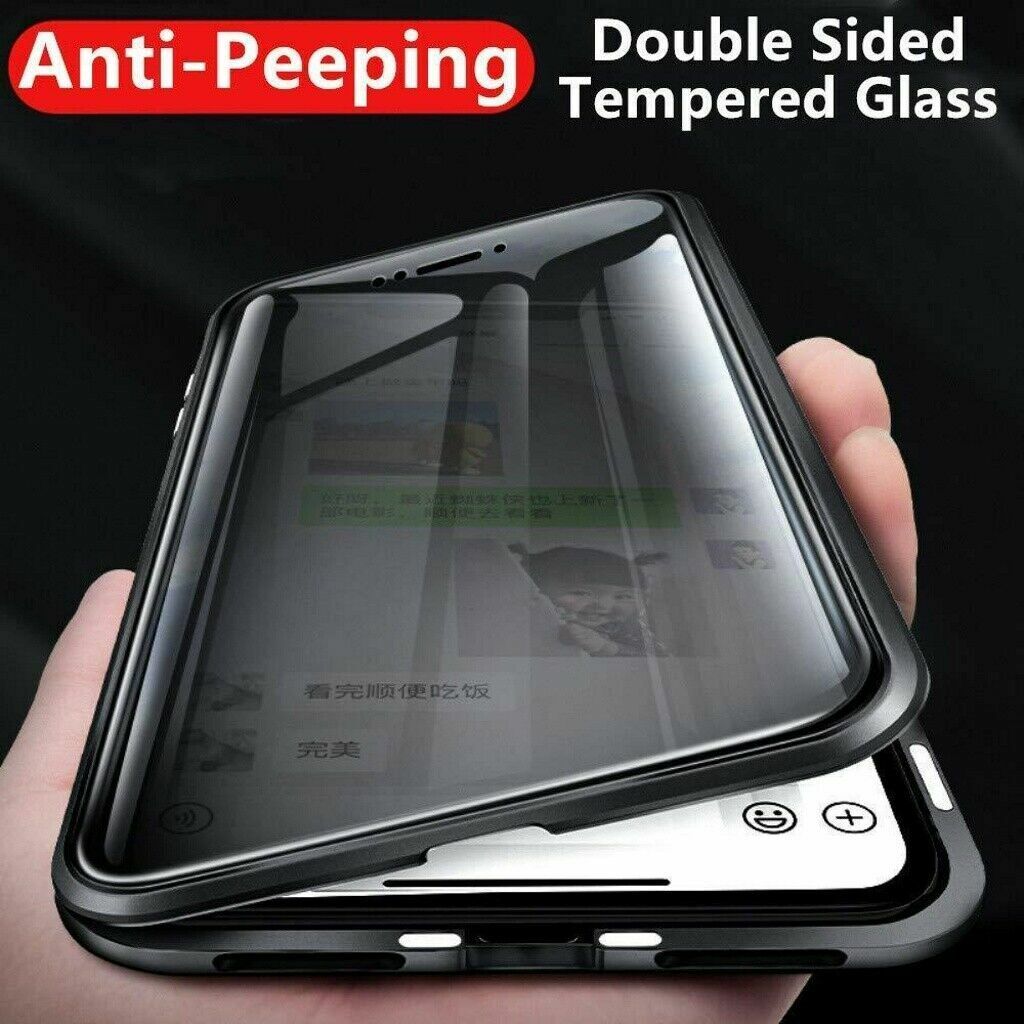 Privacy Anti Spy Magnetic 360 Protective Case For iPhone 13 Pro MAX 12 Mini