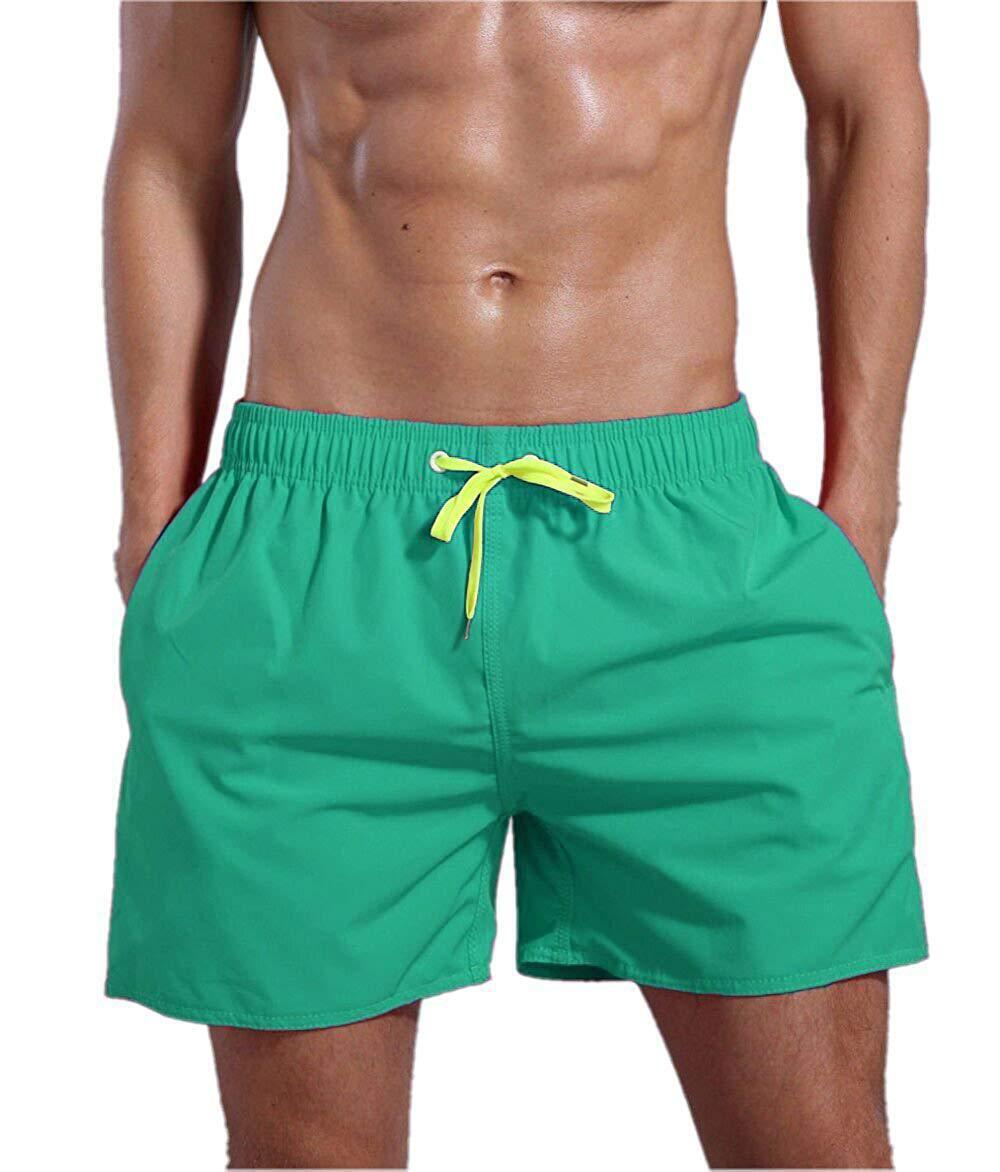 Mens Swim Shorts Trunks Swimwear Board Shorts Swimming Beach Summer Solid Pants