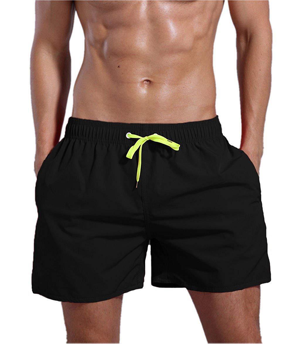 Mens Swim Shorts Trunks Swimwear Board Shorts Swimming Beach Summer Solid Pants