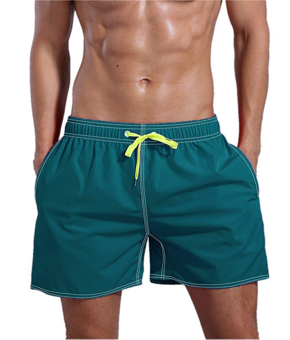 Mens Swim Shorts Trunks Swimwear Board Shorts Swimming Beach Summer Solid Pants