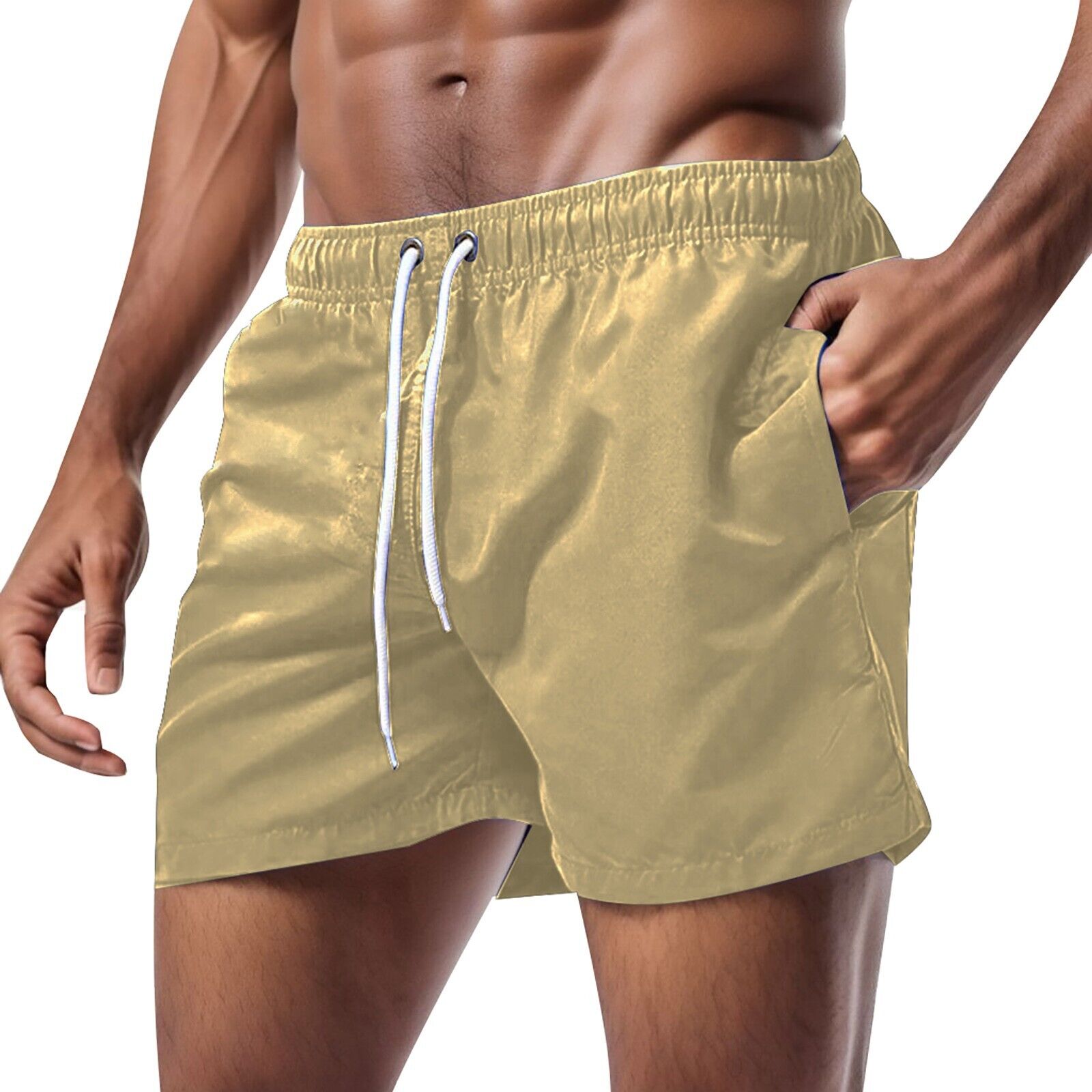 Men's Swim Trunks Summer Swimwear Swimming Beach Shorts Boxer Short Swim Pants