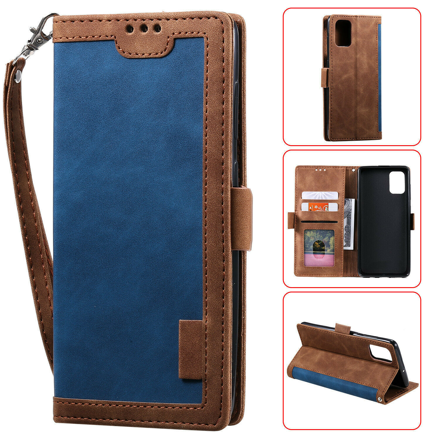 For Samsung Galaxy S24 S23 Ultra S22 Plus S21 Note 20 Leather Wallet Flip Case - Picture 24 of 30