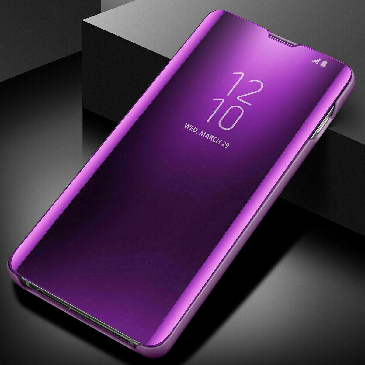 Clear S-View Mirror Flip Case For Samsung Galaxy S22 Ultra S21/20/S10/S9+Note8 - Picture 22 of 29