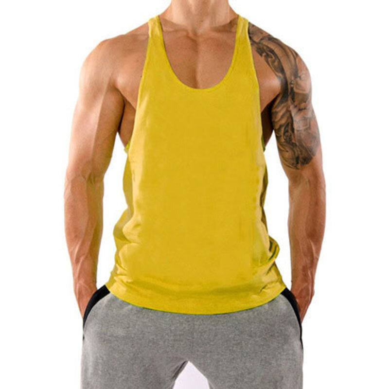 Men Gym Tank Top Vest Sleeveless Bodybuilding Fitness Muscle Workouk T-Shirt Tee