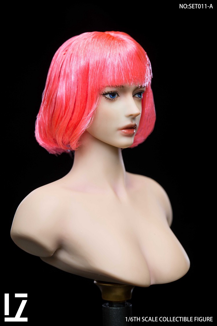 Lz Toys 1/6 Scale Qing Beauty Girl Head Sculpt Model for 12"pale Ph Tbl Figure