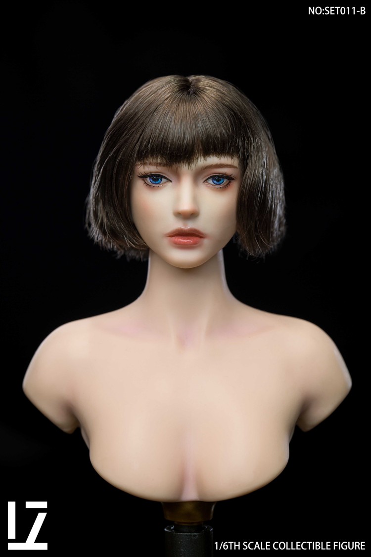 Lz Toys 1/6 Scale Qing Beauty Girl Head Sculpt Model for 12"pale Ph Tbl Figure