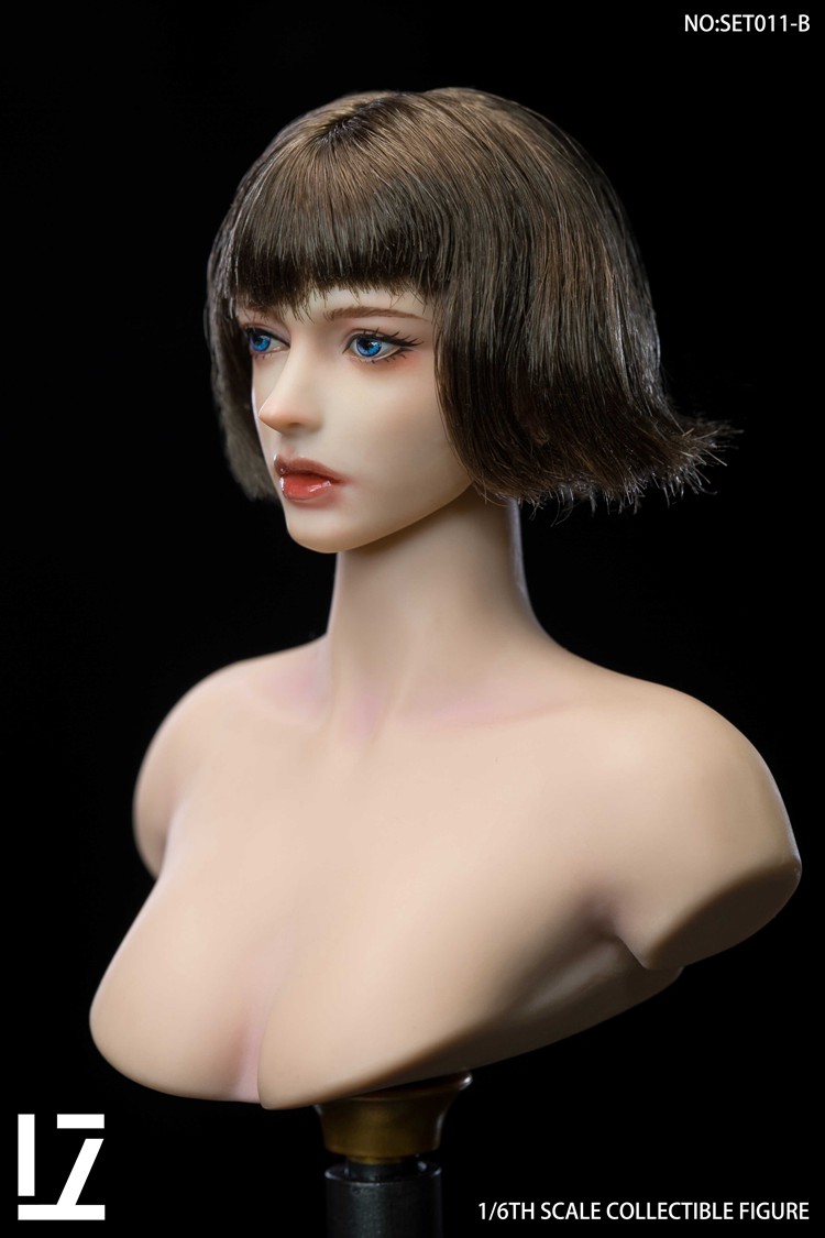 Lz Toys 1/6 Scale Qing Beauty Girl Head Sculpt Model for 12"pale Ph Tbl Figure