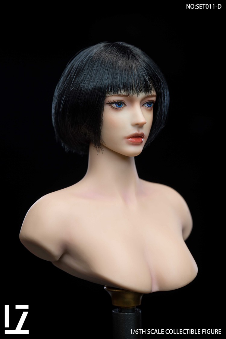 Lz Toys 1/6 Scale Qing Beauty Girl Head Sculpt Model for 12"pale Ph Tbl Figure