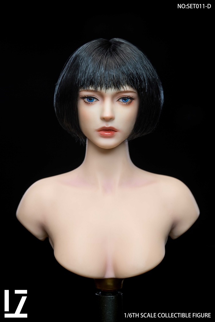 Lz Toys 1/6 Scale Qing Beauty Girl Head Sculpt Model for 12"pale Ph Tbl Figure