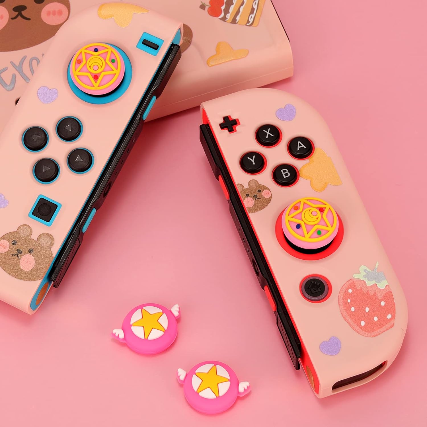 Thumb Grip Caps for Nintendo Switch/Lite/OLED, Joy-Stick Button Stick Cover Cap - Picture 9 of 21